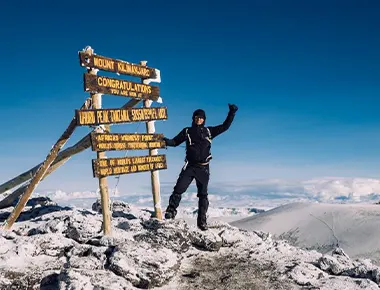SafariEase Africa team at Uhuru Peak