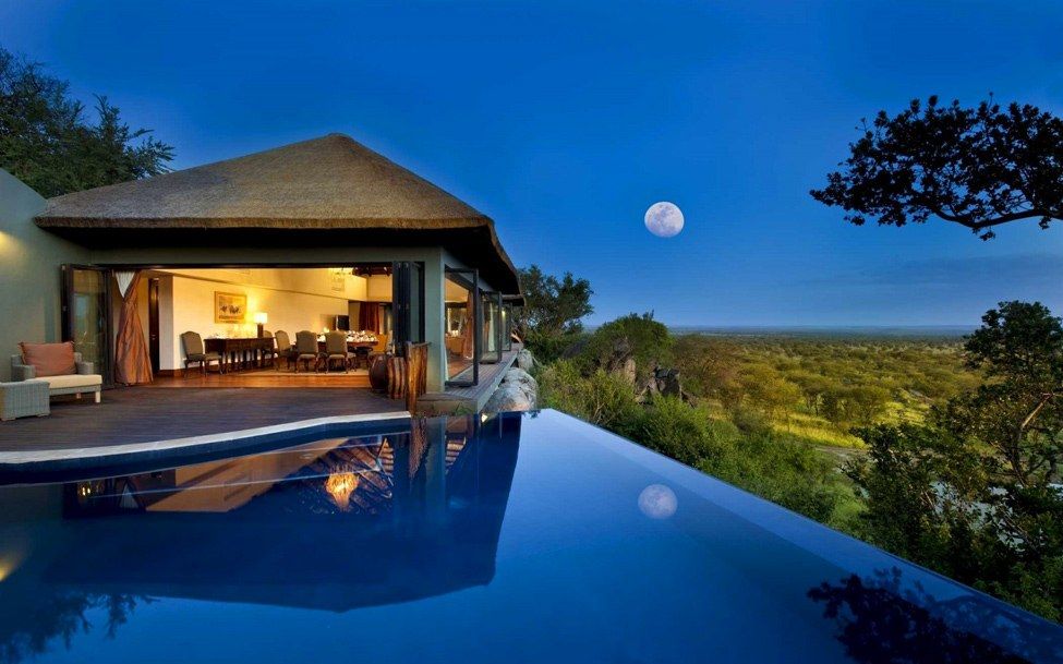 Luxury safari lodge overlooking Serengeti plains during 7 Days Luxury Tanzania Safari