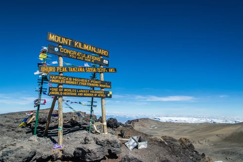 Panoramic views on Northern Circuit during 9 Days Private Climb